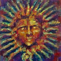 Atmakaraka - the sun god . Pintura Acrílica, Artes plásticas, e Pintura projeto de sangitha1995viji - 25.09.2025