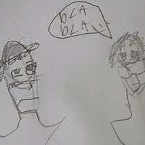 2 personas mirándose :) . Artes plásticas, Desenho, Desenho a lápis, Desenho anatômico, e Esboçado projeto de ju_tobar_13 - 25.09.2025