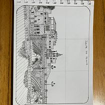Dibujo paisaje: puente de Triana Ein Projekt aus dem Bereich Zeichnung, Traditionelle Illustration, Illustration mit Tinte, Sketchbook und Skizzenentwurf von peremartichristian - 29.09.2025