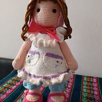 Mi muñeca Liliam  Ein Projekt aus dem Bereich Amigurumi, H, werk, Crochet, Weben, Textildesign und Spielzeugdesign von chechiluz1 - 29.09.2025