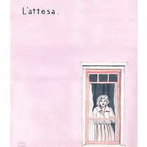 L'attesa.. Un proyecto de Creatividad, Dibujo, Pintura gouache, Ilustración tradicional, Sketchbook, Bocetado y Pintura a la acuarela de Claudia Colombo - 02.10.2025