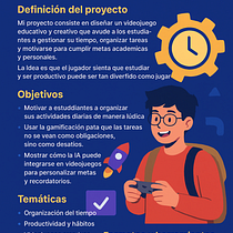 Aplicación de estudio-proyecto final. Een project van Kunstmatige Intelligentie, AI Inhoud Creatie,  Contentmarketing, Content schrijven y Social media van Erick Joel Villagran Pilco - 03.10.2025