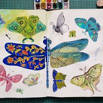 Illustration Techniques to Unlock your Creativity. Fine Arts, Traditional illustration, and Sketchbook project by Elizna Venter - 10.06.2025