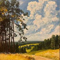 caminho. Fine Arts, Naturalistic Illustration, Oil Painting, and Painting project by Leandro Dallegrave - 10.08.2025