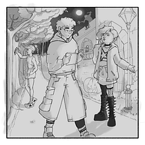 Final Project: Halloween Night 🎃 . Arte plastice, Schițe, Desen, Figura Desen, Desen artistic & Ilustrație digitală de Maria Paula Peña Camacho - 10.09.2025