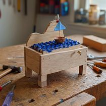 My first automaton!. Art To, s, Character Design, Sculpture, To, Design, and Woodworking project by Chryssavghi Sampati - 10.09.2025