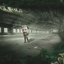 FABRICA CON SERPIENTE. Photograph, Photograph, Post-production, Photo Retouching, Fine-Art Photograph, Photographic Composition, Photomontage, and VFX project by Rodrigo Sánchez Tejeda - 10.09.2025