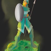 Personaje Cartoon: Minerva la Caballero Turquesa Ein Projekt aus dem Bereich Design von Figuren, Digitale Zeichnung, Digitale Illustration und Traditionelle Illustration von Oscar Felipe Arellano Vals - 10.10.2025