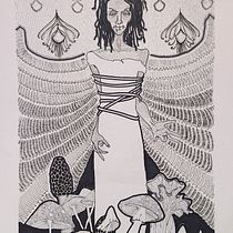 The Black Rock Witch  . % Monique FALCONER tarafından hazırlanan Sanatsal Çizim, Çizim, Mürekkep İllüstras, Ve onu projesi - 10.12.2025