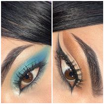 Equilibrio de Color: La Armonía entre el Fuego y el Mar en el Maquillaje de Ojos. Direção de arte, Design de moda, Fotografia de moda, e Cinema, Vídeo e TV projeto de FABIÁN CAICEDO EGAS - 12.10.2025