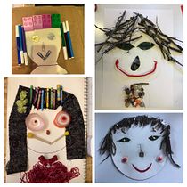 Collage portrait. Arts, Crafts, Collage, and Creating with Kids project by Tuong Nguyen - 10.12.2025