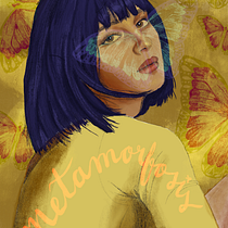 “Metamorfosis” . Un projet de Illustration traditionnelle, Illustration vectorielle, Dessin de portrait et Illustration numérique de Paula Betancourt Velásquez - 13.10.2025