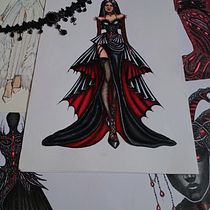 dark fashion . % Ramila Ibrahimova tarafından hazırlanan Eskiz çizimi, Dijital Çizim, Moda Tasarımı, Geleneksel illüstras, on, Moda İllüstras, Ve onu	 projesi - 10.16.2025