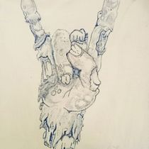 La Mano del Zombie. Ilustração tradicional, e Desenho de tatuagens projeto de Agustín Robles - 18.10.2025