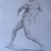 Disegno di una figura in movimento Ein Projekt aus dem Bereich Bildende Künste, Skizzenentwurf, Zeichnung, Bleistiftzeichnung und Realistische Zeichnung von Maria De Vecchi - 18.10.2025