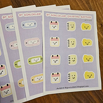Sticker for my students Ein Projekt aus dem Bereich Manga, Design von Figuren und Traditionelle Illustration von Kaynak Serkan - 19.10.2025