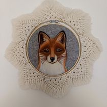 La mia volpe Ein Projekt aus dem Bereich H, werk, Weben, Naturalistische Illustration, Nadelfilzen und Textildesign von Giorgia Cegna - 20.10.2025