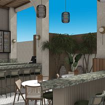 Restaurante Colonial. Interior Architecture, Interior Design, Interior Decoration, Retail Design, and Spatial Design project by Miguel García - 10.21.2025