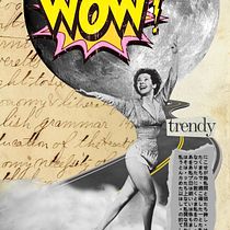 Moon show. Un proyecto de Collage, Ilustración digital e Ilustración editorial de Nat Belfort - 22.10.2025