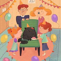 Mrs Muffin. Un projet de Illustration jeunesse, Conception éditoriale, Illustration traditionnelle, Gestion et productivité, Narration, Album illustré, Gestion de portefeuille, Stor , et board de Daryna Rudyk - 23.10.2025