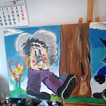 Las etapas de la vida del estúpido y aburrido Señor Jamón . Fine Arts, Oil Painting, and Painting project by Adrián Fernández Gallardo - 10.23.2025