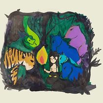 EL LIBRO DE LA SELVA. Un projet de Beaux Arts, Peinture, Illustration traditionnelle, Dessin, Aquarelle, Dessin au cra, on, Illustration jeunesse , et Narration de Ceci Delgado - 26.10.2025