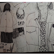 Straßen im Januar Ein Projekt aus dem Bereich Traditionelle Illustration, Zeichnung und Sketchbook von Stephanie Goldenbaum - 26.10.2025