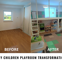 My children´s playroom transformation . Design AI, Decorațiuni interioare, Design interior, design 3D și de mișcare cu AI, ArchVIZ, Inteligența artificială, Design digital și Generarea de imagini de Kristýna Hrášková - 10.27.2025
