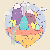 Mountain Diorama. Projekt z dziedziny Projektowanie postaci, Ilustracja c, frowa, Manga,  R, sunek, R, sunek c, frow, Projektowanie c i frowe użytkownika Bjanka Maletin - 27.10.2025