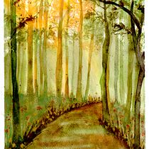 BOSQUE MAGICO EN GALES . % Lita SanFer tarafından hazırlanan Tablo, Sulubo, Ve a Resim projesi - 10.28.2025