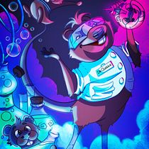 Dr. Quokka. Un projet de Conception de personnages, Illustration numérique, Dessin, Illustration traditionnelle, Narration, Stor , et telling de pascalle_loef - 29.10.2025