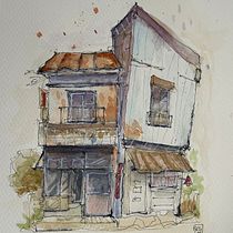 Begum's Drawing. Un projet de Illustration architecturale, Dessin, Illustration à l'encre, Carnet de croquis , et Esquisse  de BEGÜM ŞENEL - 31.10.2025