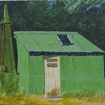 Bealey Spur Top Hut. Painting, Arts, and Crafts project by giddaysue - 11.01.2025