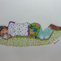 Refugio emocional . Fine Arts, Drawing, Pencil Drawing, Realistic Drawing, Figure Drawing, and Sketching project by Kattia Desposorio Zavala - 11.04.2025