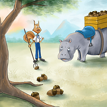 Gathering Acorns . Design de caractere, Ilustrație digitală și Desen de imagine320 - 11.07.2025