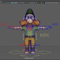 Character Rigging with heavy deformation. 3D, Animation, Character Animation, and Rigging project by Michael Wael - 11.08.2025