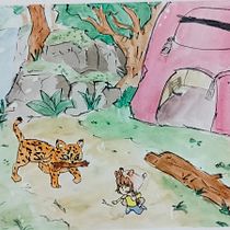 Preparo da Fogueira Ein Projekt aus dem Bereich Design von Figuren, Zeichnung, Traditionelle Illustration, Illustration mit Tinte, Manga und Aquarellmalerei von Maxwell R.Pereira - 10.11.2025