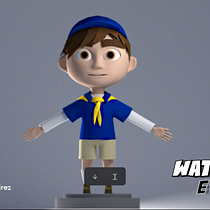 Explorer boy . 3D, design de caractere 3D, modelare 3D, Design de caractere, design 3D, Ilustrație digitală & Ilustrație tradițională de Mei Varetto - 11.13.2025
