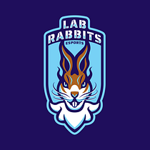 Mi proyecto Lab Rabbits - Diseño de mascot logos para eSports con Inteligencia Artificial: Crea emblemas únicos e impactantes . Design grafic, Design de logo, Ilustrație digitală, Desen, Design, Br, ing și identitate și Design digital de Adrián - 11.16.2025