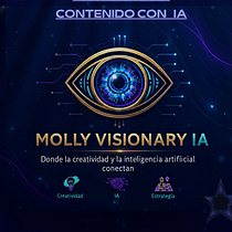 Molly Visionary IA. Br, ing, Identit, Social Media Design, Web Design, and Artificial Intelligence project by Jennyffer Milena Cante Zambrano - 11.17.2025