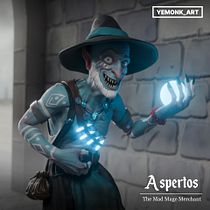 Aspertos: proceso de esculpido y texturizado 3D. 3D, Concept Art, 3D Character Design, 3D Modeling, and Video Games project by Felipe Flores Arana - 11.18.2025