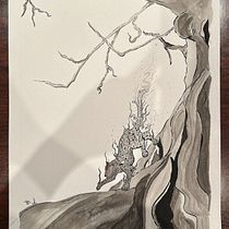 Ek' Balam. Traditional illustration, Character Design, Pencil Drawing, Drawing, Watercolor Painting & Ink Illustration project by Sebastian Ortiz - 11.18.2025