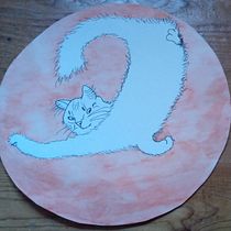 Stretching cats. Drawing, Traditional illustration, Ink Illustration, Painting, Watercolor Painting, and Naturalistic Illustration project by de_9 - 11.18.2025