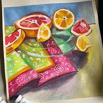 Still life painting Ein Projekt aus dem Bereich Farbenlehre, Bildende Künste, Gouachemalerei und Malerei von Bhawana Sahu - 19.11.2025