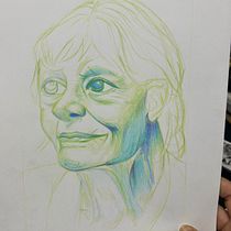 senhora. Artistic Drawing, Drawing, Portrait Drawing, Sketchbook, and Sketching project by Isabella Barreto - 11.24.2025