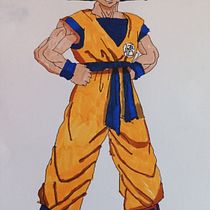 Goku Dibujo. Comic, Traditional illustration, Color Theor, and Manga project by cristina_974007 - 11.26.2025