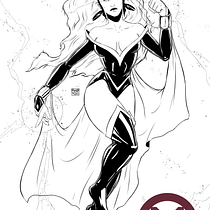 Anatomía Femenina - Proyecto final (Poster de Storm de Xmen). Comic, Drawing, and Character Design project by Daniel Vergara Herrera - 11.28.2025