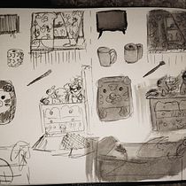 Sketchbook fillers. Drawing, Fine Arts, Traditional illustration, Sketchbook, and Sketching project by Harmony Lowe - 11.29.2025