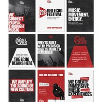 Red Echo- Instagram posts . % Khatia Nakeuri tarafından hazırlanan Markalaşma ve Kimlik, Renk Teorisi, Tasarım, Tasarım Yönetimi, Dijital Tasarım, Editör, al Tasarım, Grafik Tasarım, Logo Tasarımı, Tipografi, Ve Tipografi Tasarımı projesi - 12.01.2025