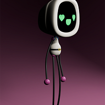 Pink Blue Robot. Character Design, Product Design, Motion Graphics, and 3D Modeling project by ljf_ - 12.03.2025